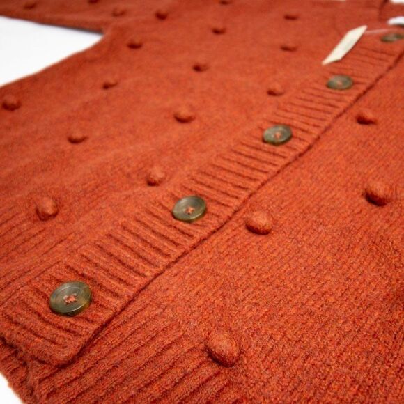 NEW Madewell Bobble Colburne Cardigan Sweater, red, XS - Picture 13 of 16